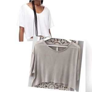 ❤️Aritzia Babaton Flowy Tee Lightweight Cropped Short Sleeve Top